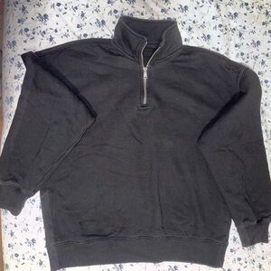 Women’s Black quarter zip sweatshirt